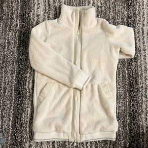 Athleta Cream colored fleece jacket.